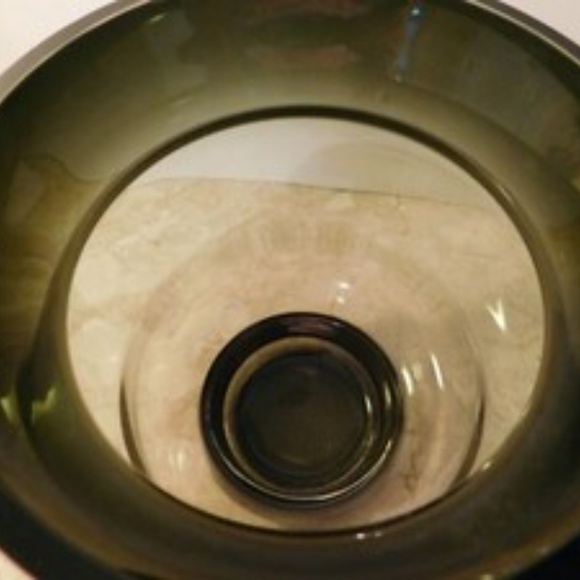 Rare MAKORA Krosno Blown Art Glass Vase / Candle Holder Centerpiece Poland - Picture 6 of 7